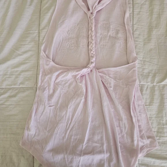PINK By Victoria's Secret Light Pink Braided Tank - Picture 2 of 4